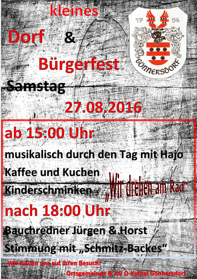 Dorf und Buergerfest 2016