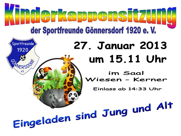 Kinderkappensitzung Sportfreunde Gönnersdorf 2013