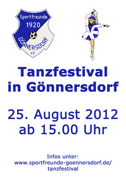 Plakat Tanzfestival 2012